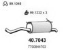 ASSO 40.7043 End Silencer